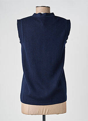 Gilet sans manche coupe cintrée bleu TELMAIL femme