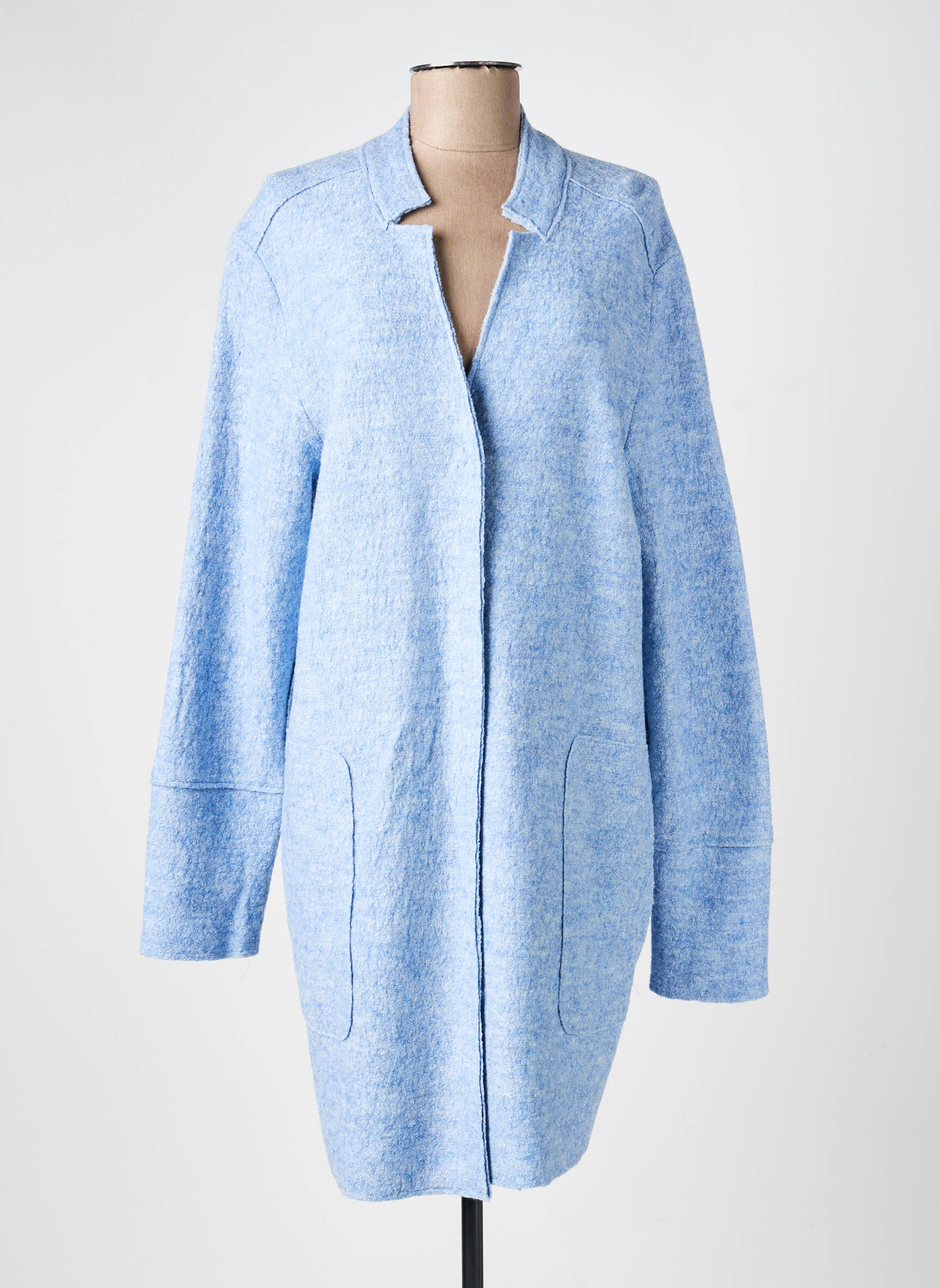 Veste casual col tailleur bleu BRANDTEX femme