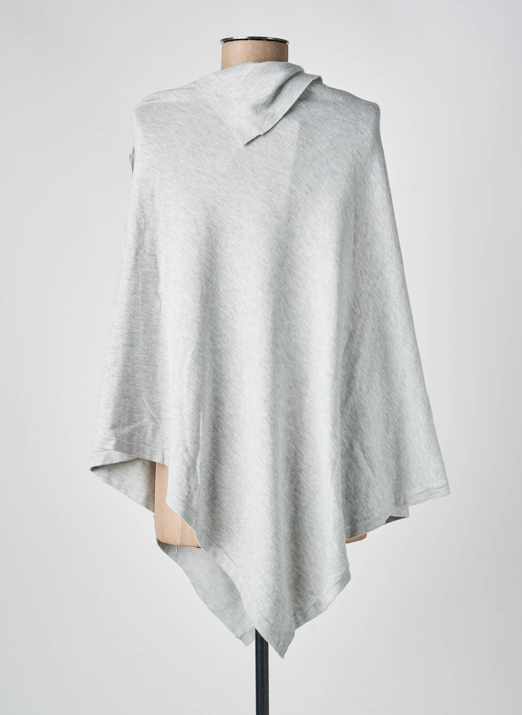 Poncho gris MARBLE femme