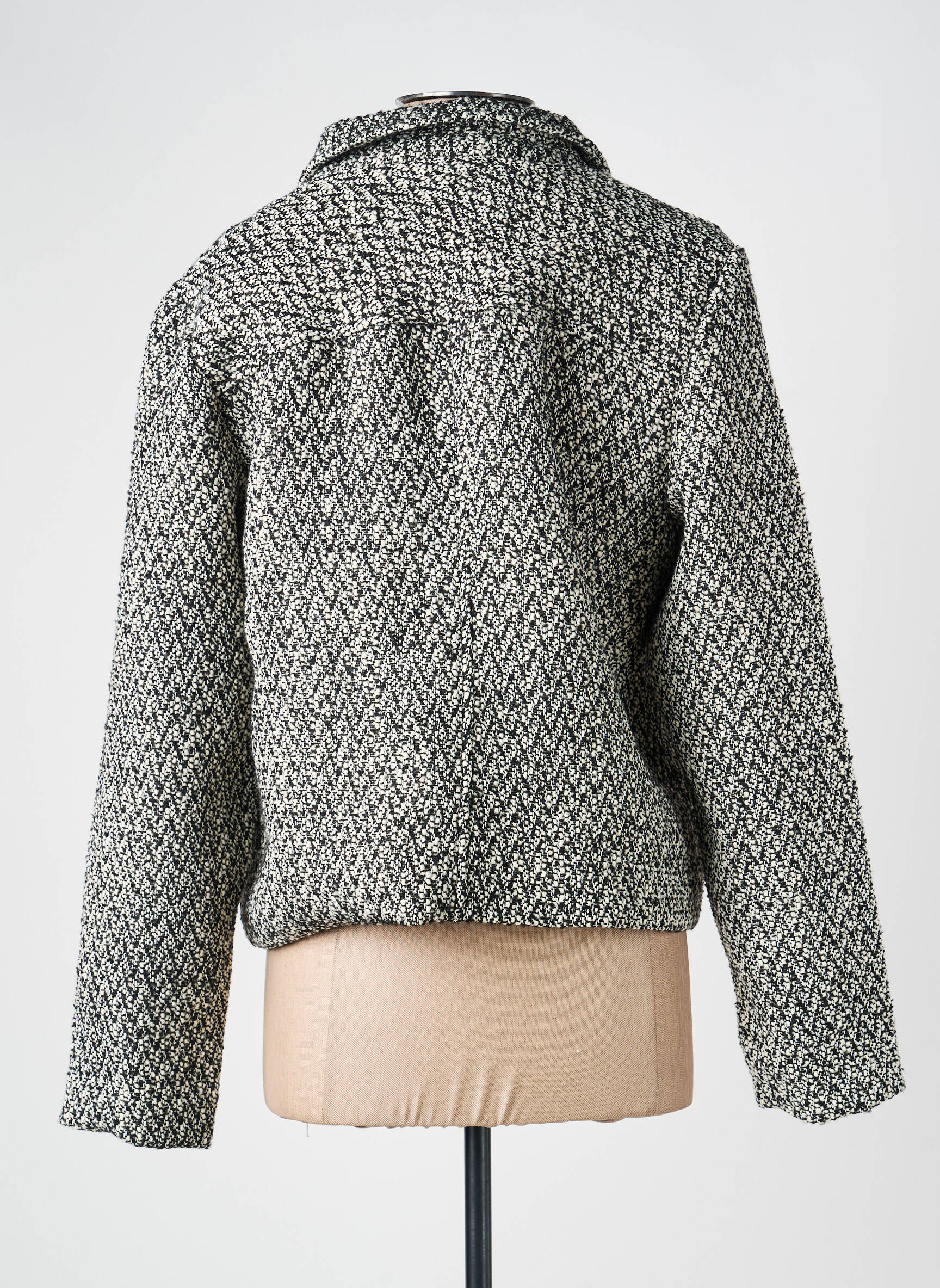 Manteau long fermeture pressionnée sans capuche noir BRANDTEX femme