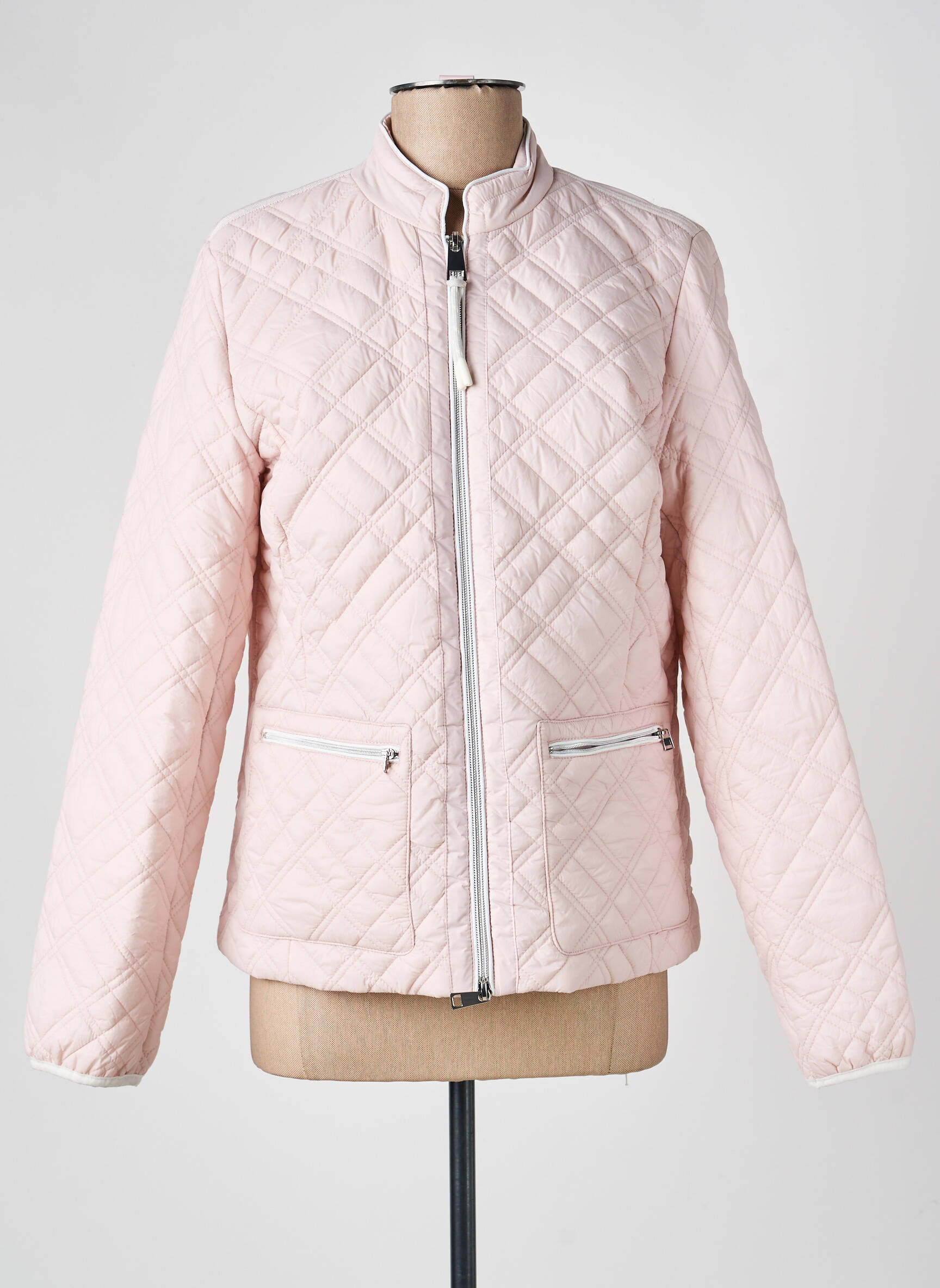 Doudoune poches sans capuche rose BARBARA LEBEK femme