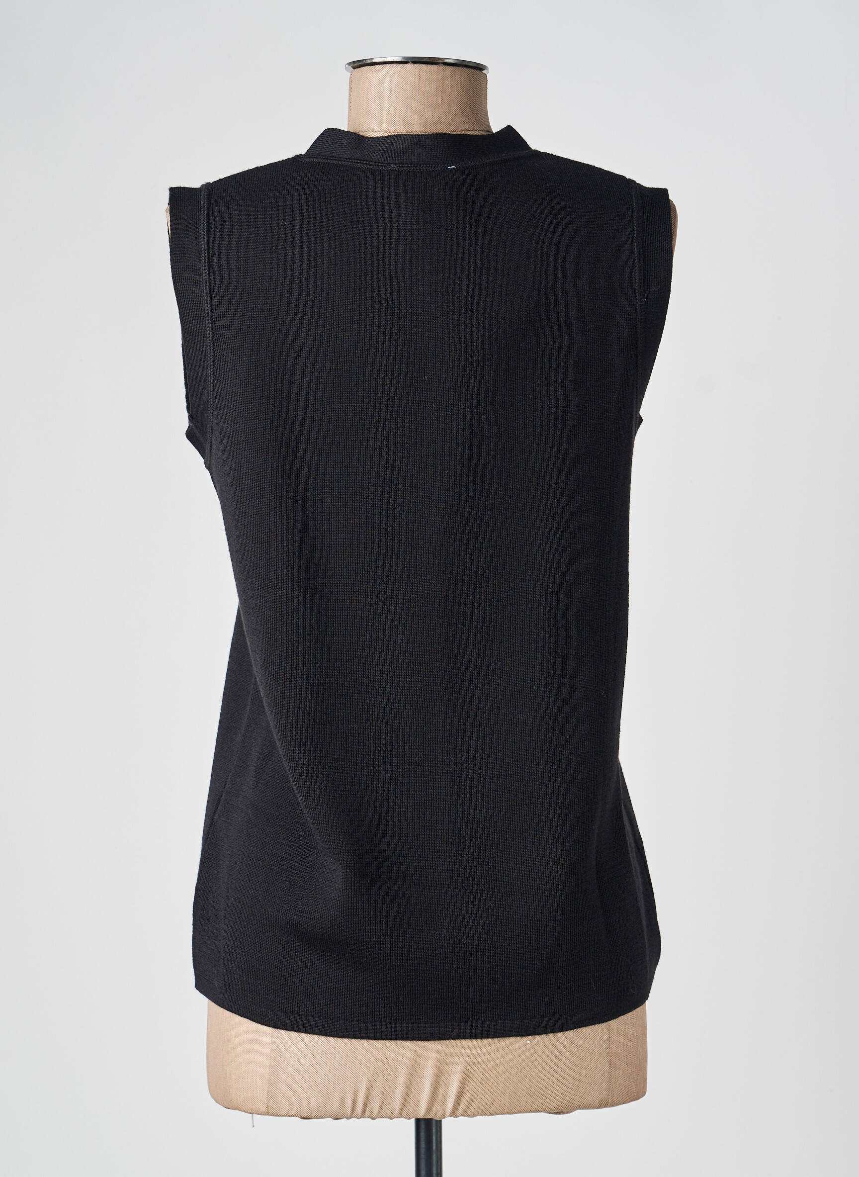 Gilet sans manche coupe cintrée noir TELMAIL femme