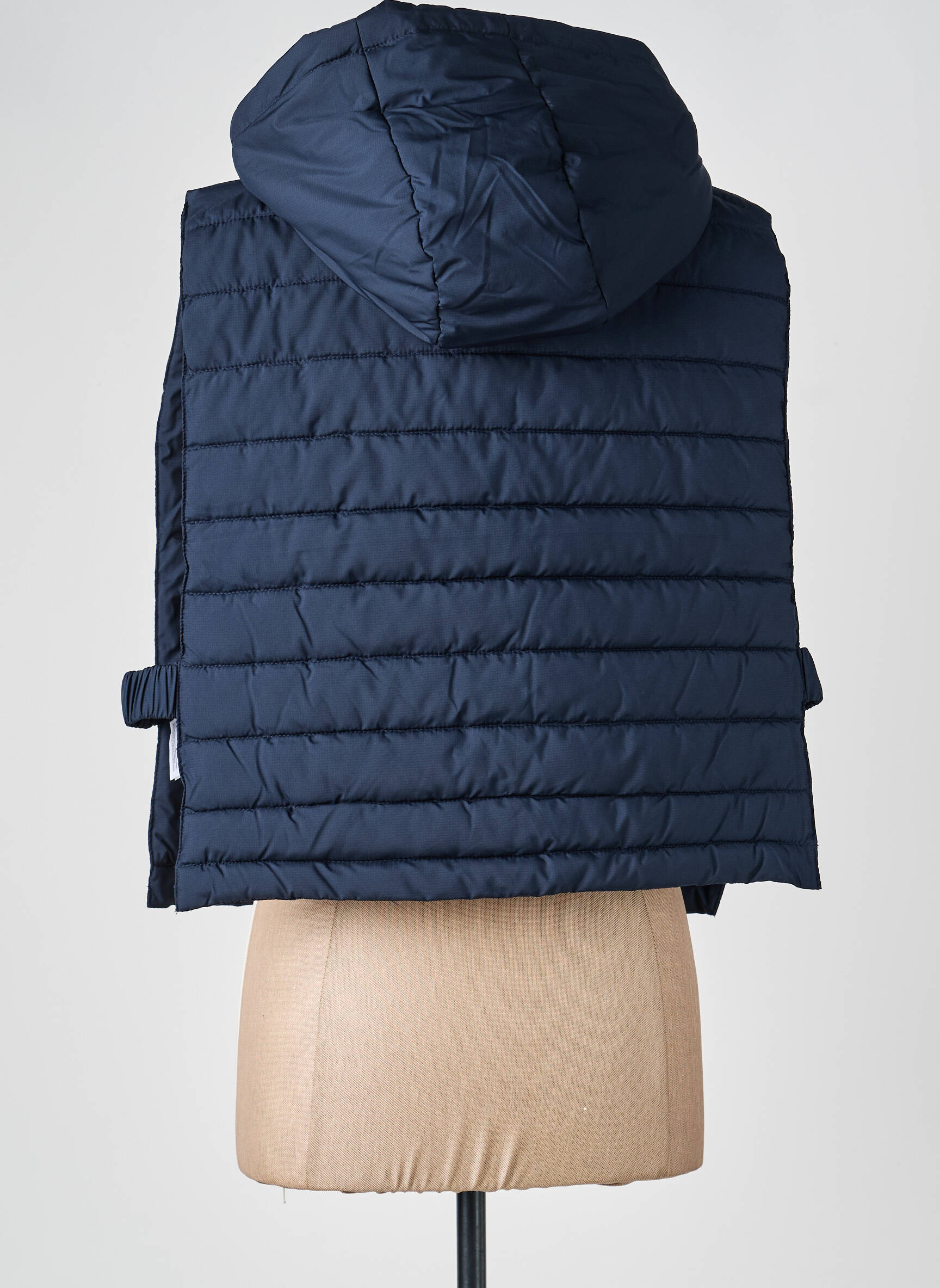 Doudoune poches a capuche bleu CECIL femme