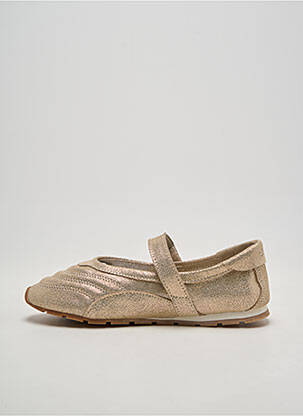 Baskets nubuck talon plat jusqu'à 3cm beige VICTORIA femme