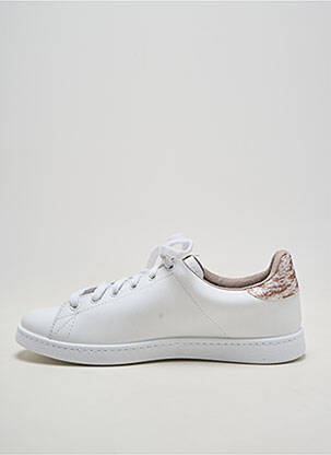 Baskets matière lisse talon plat jusqu'à 3cm blanc VICTORIA femme