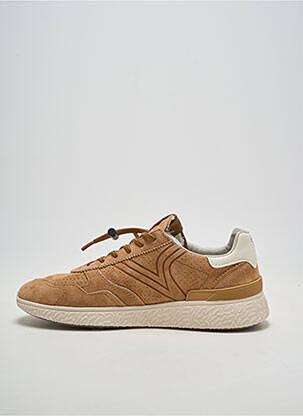 Baskets nubuck bout rond marron VICTORIA homme