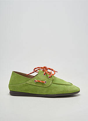 Mocassins nubuck talon plat jusqu'à 3cm vert ANOTHER STEP femme