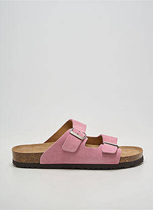 Mules/sabots talon plat jusqu'à 3cm rose ANOTHER STEP femme