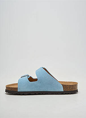 Mules/sabots talon plat jusqu'à 3cm bleu ANOTHER STEP femme