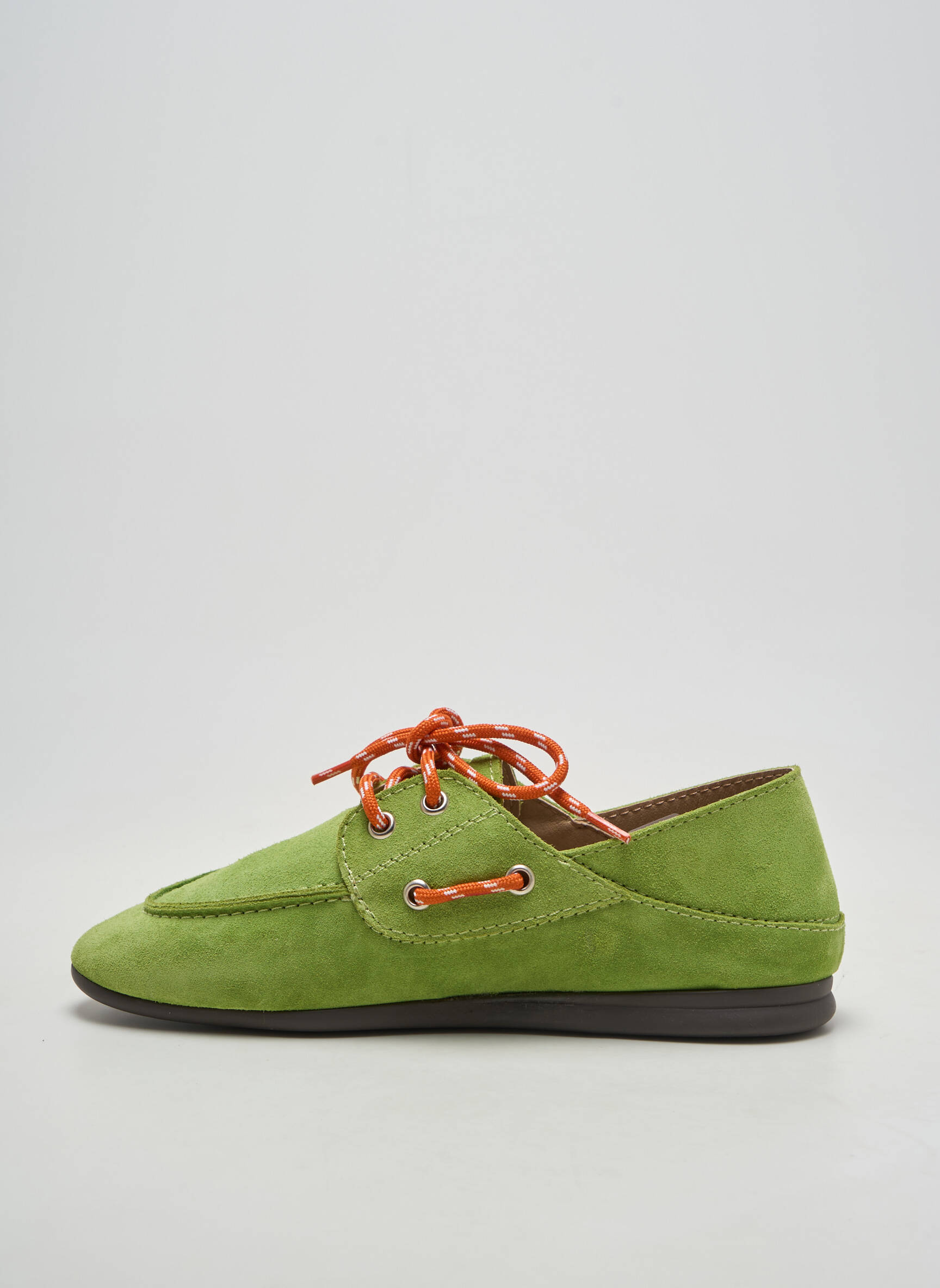 Mocassins nubuck talon plat jusqu'à 3cm vert ANOTHER STEP femme