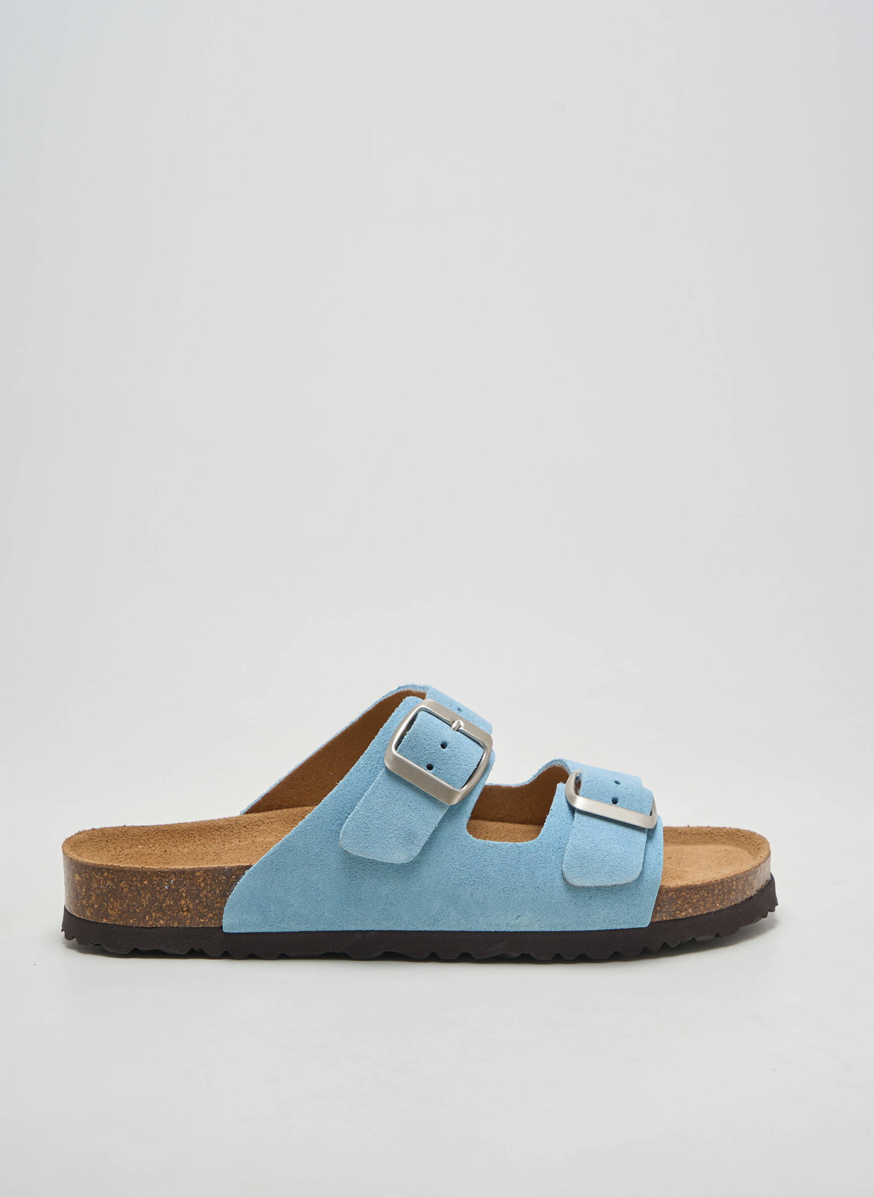 Mules/sabots talon plat jusqu'à 3cm bleu ANOTHER STEP femme