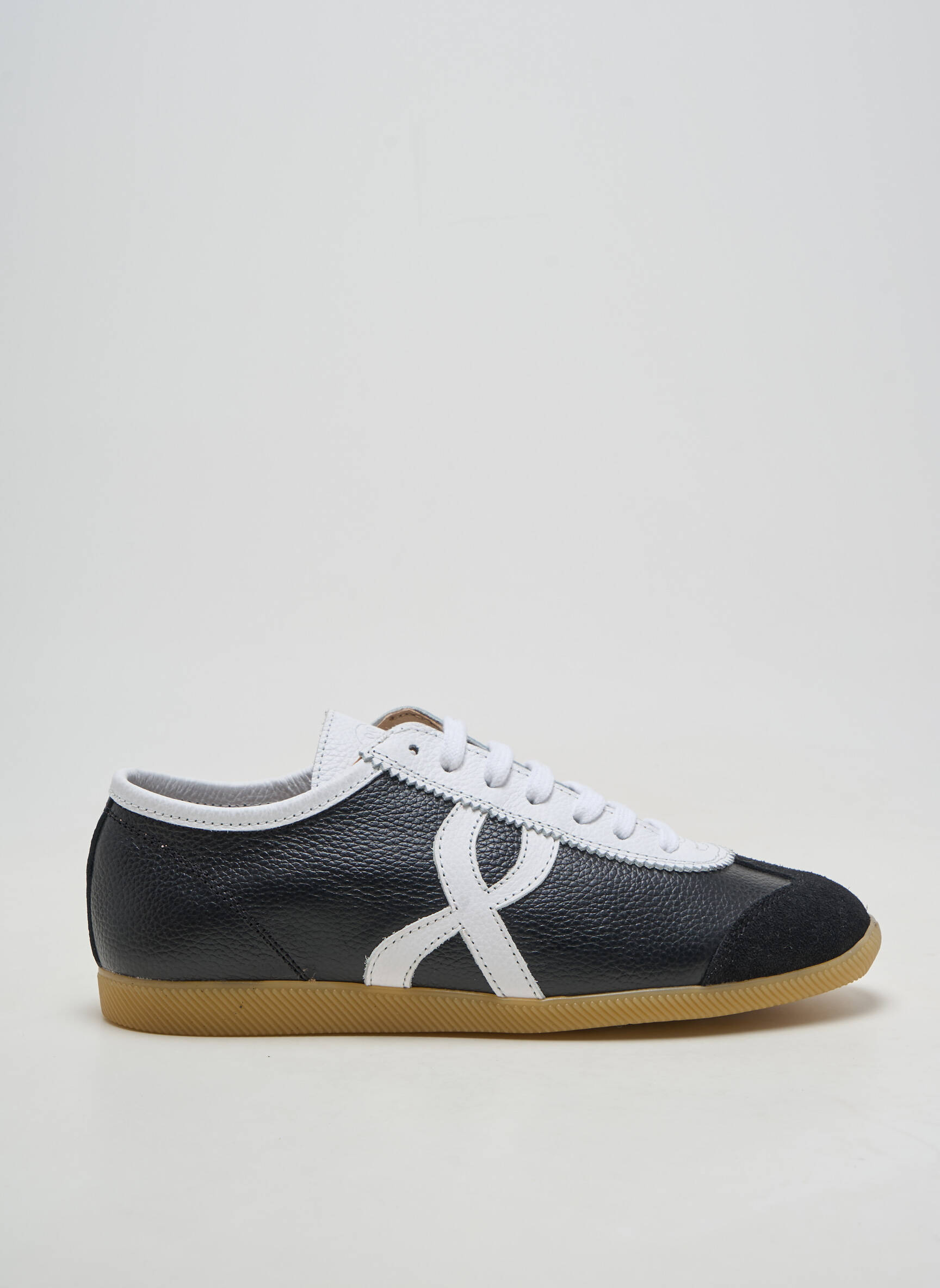 Baskets bout rond talon plat jusqu'à 3cm noir ANOTHER STEP femme