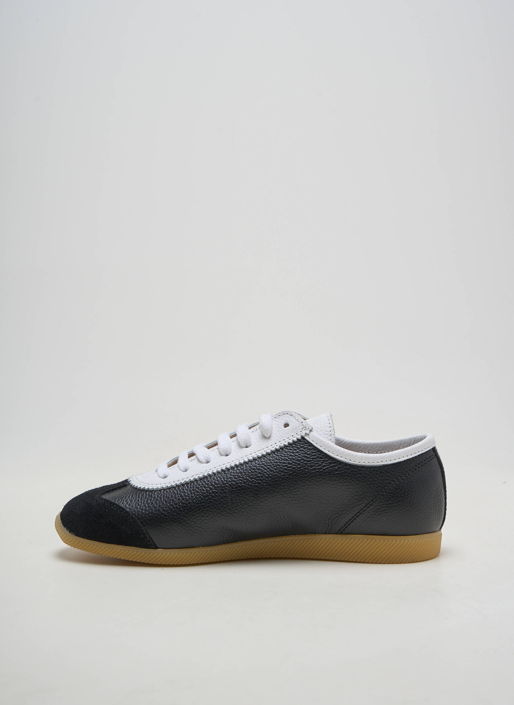 Baskets bout rond talon plat jusqu'à 3cm noir ANOTHER STEP femme