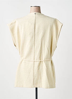 Veste casual col rond beige PLEASE femme