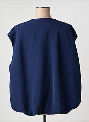 Veste casual col rond bleu IMPERIAL femme