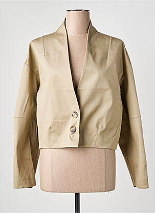 Veste casual coupe droite beige PLEASE femme