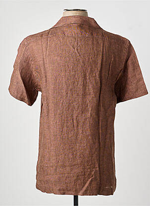 Chemise manches longues coupe droite marron IMPERIAL homme
