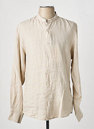 Chemise manches longues coupe droite beige IMPERIAL homme