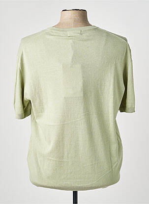 Pull col rond manches courtes vert IMPERIAL homme