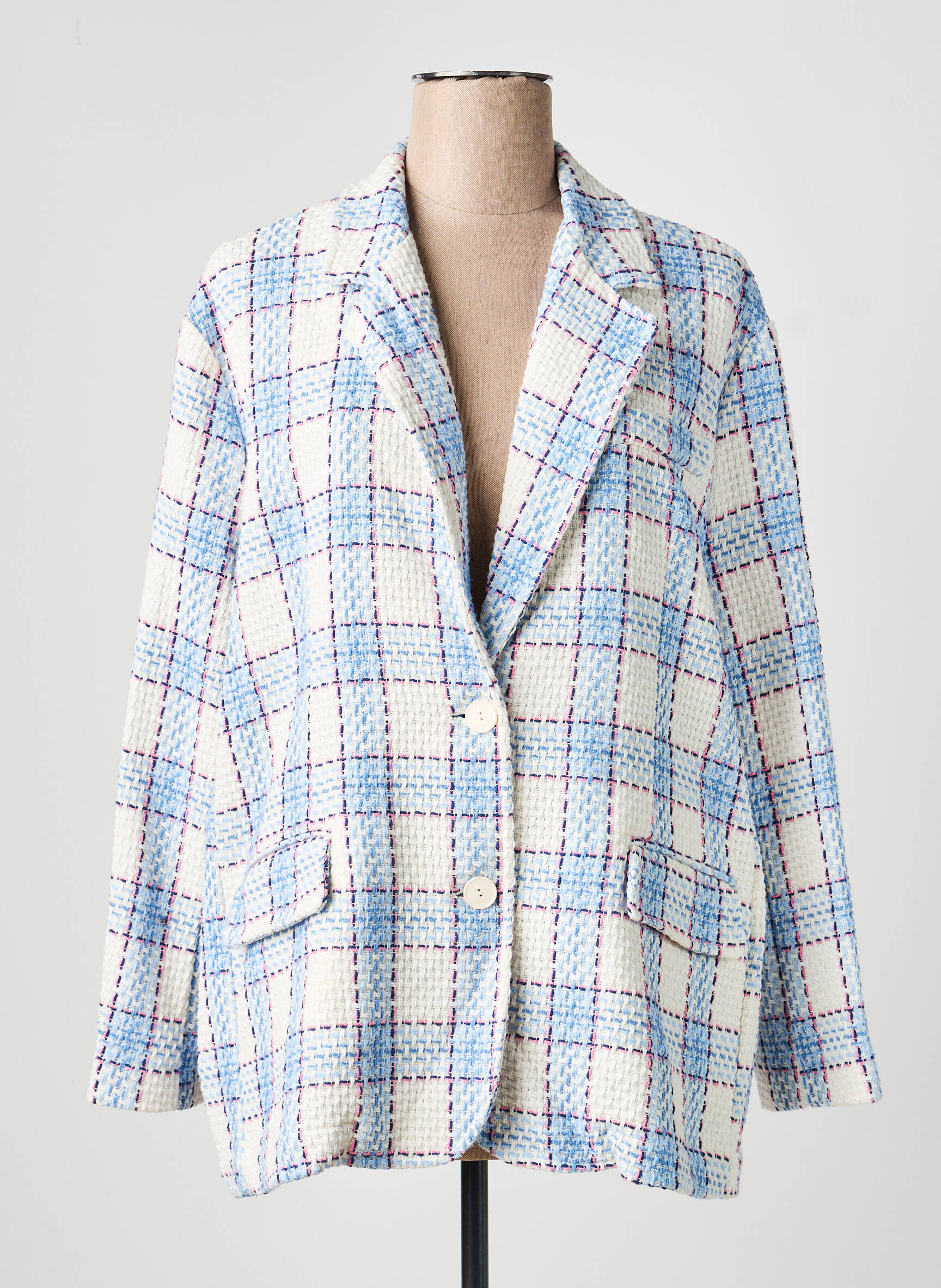 Blazer poches bleu PLEASE femme
