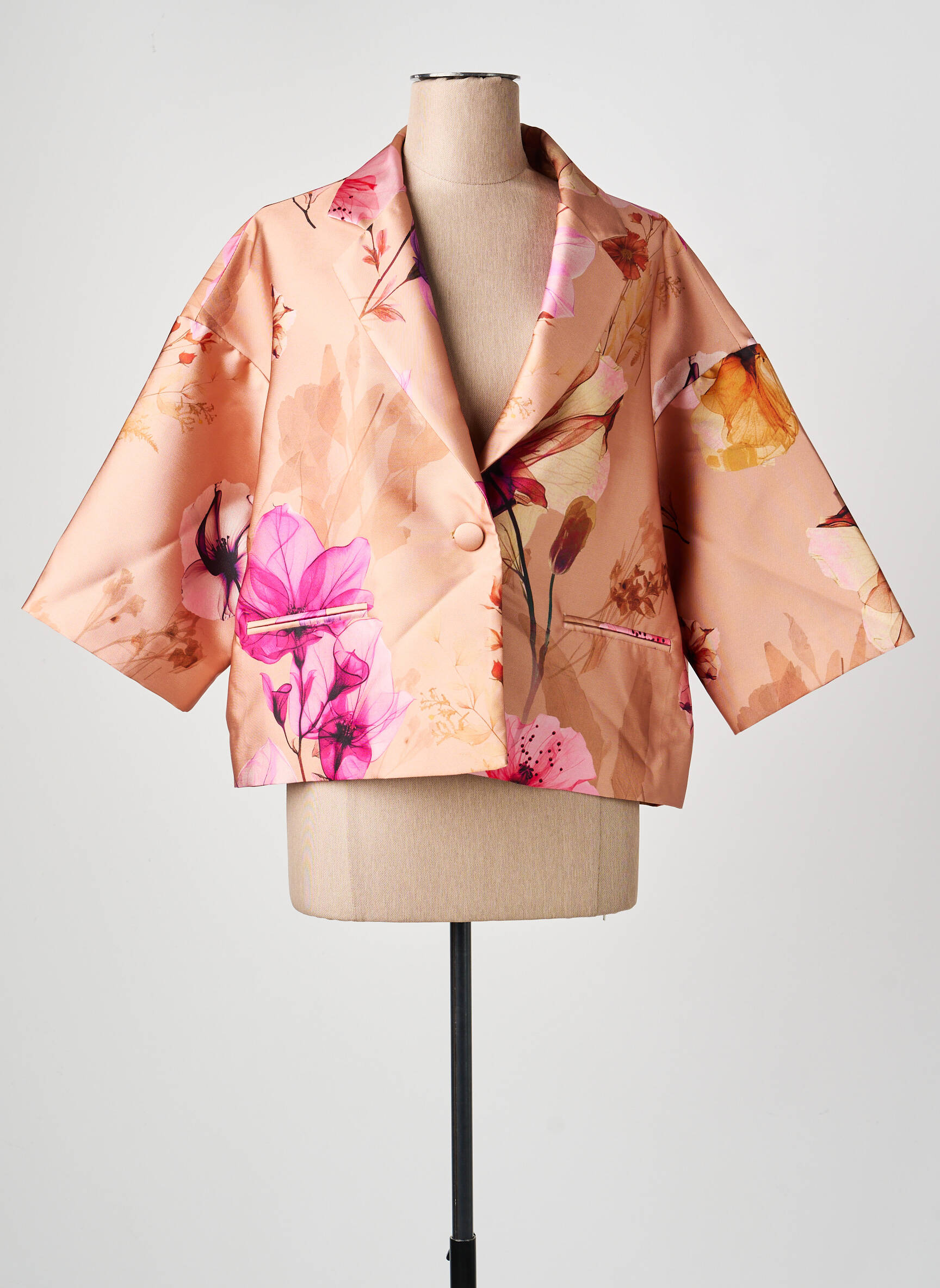 Veste chic poches orange DIXIE femme