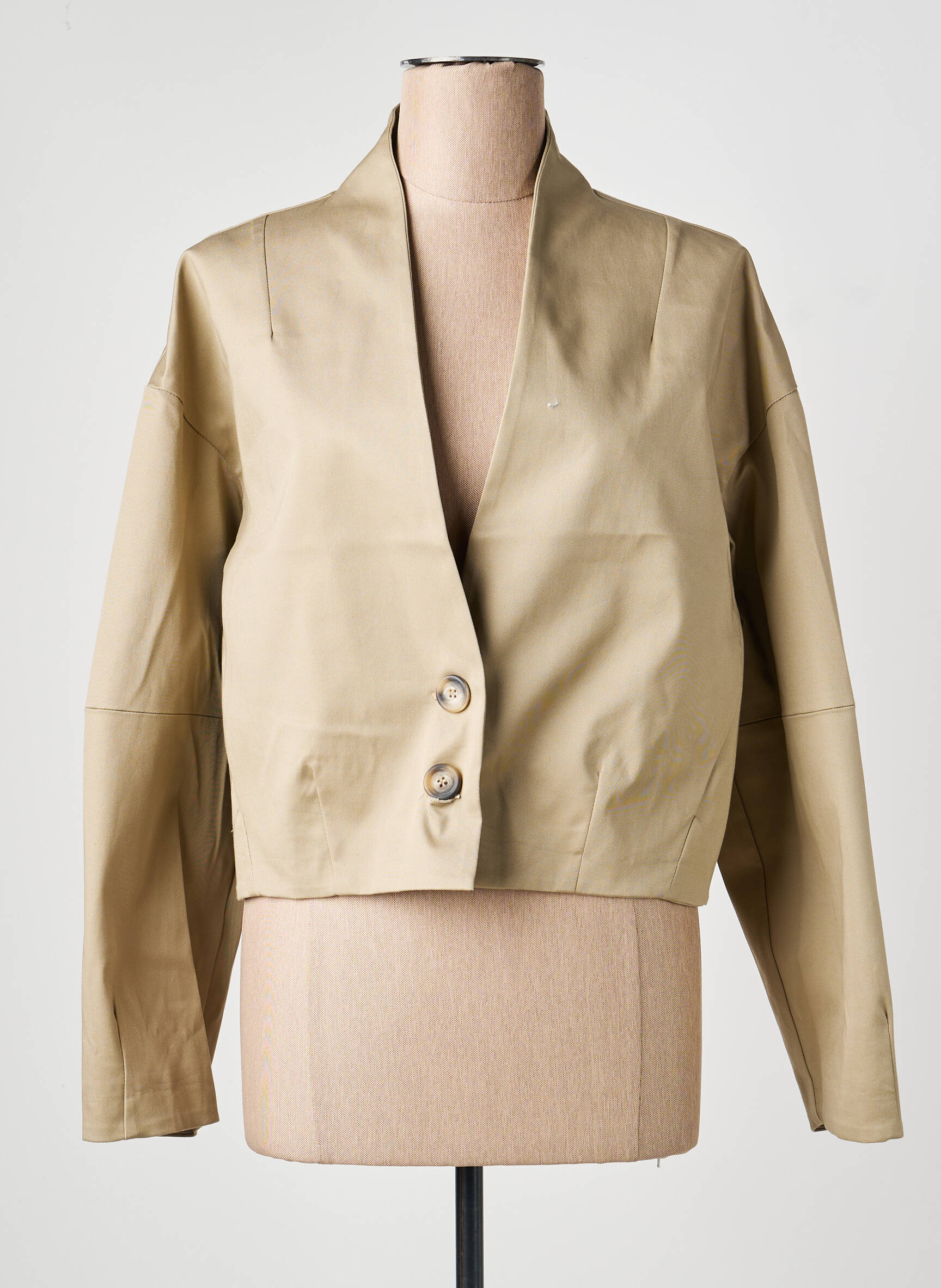 Veste casual coupe droite beige PLEASE femme
