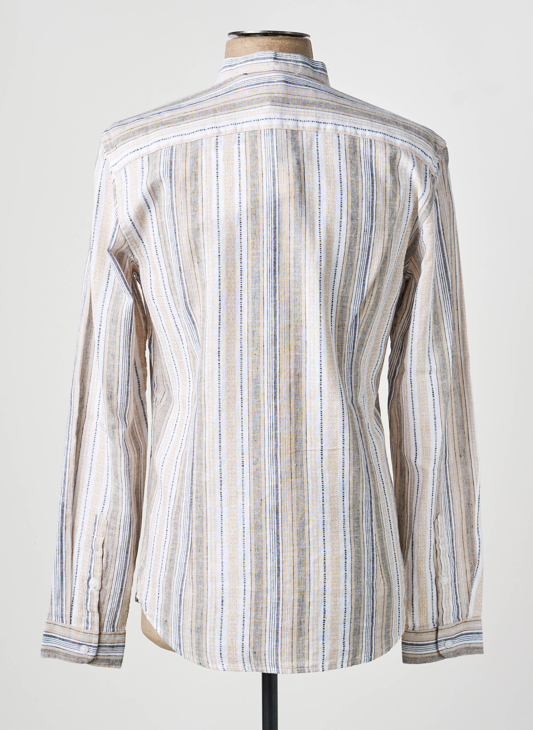 Chemise manches longues imprimé fantaisie beige IMPERIAL homme