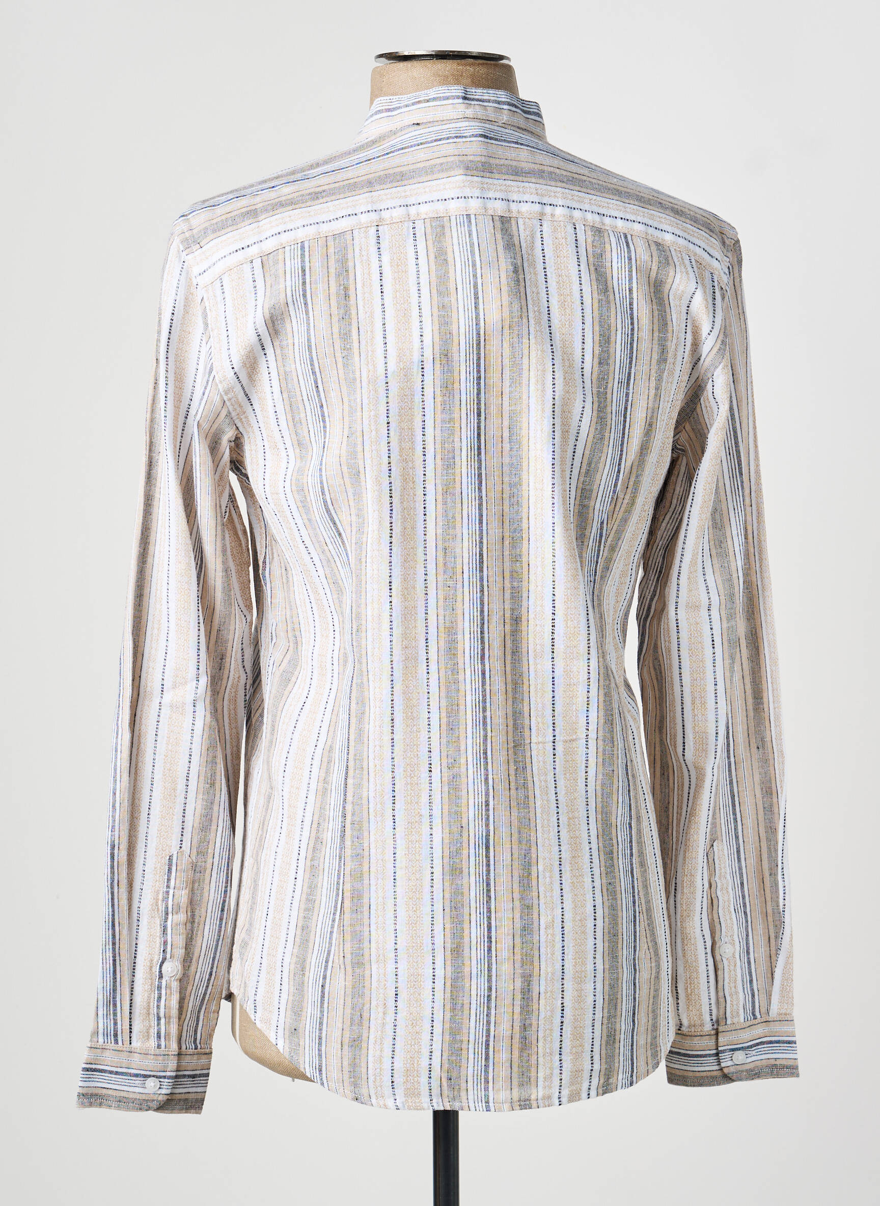 Chemise manches longues imprimé fantaisie beige IMPERIAL homme