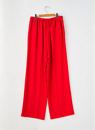Pantalon droit taille élastique rouge IMPERIAL femme