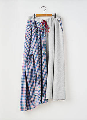 Jupe longue imprimé fantaisie bleu DIXIE femme