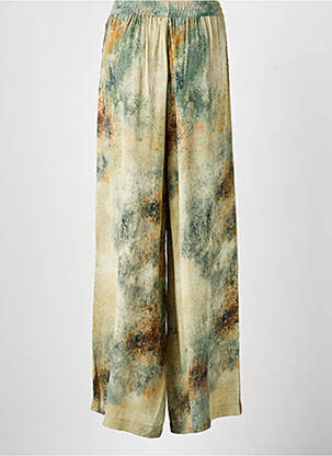 Pantalon droit taille élastique vert DIXIE femme