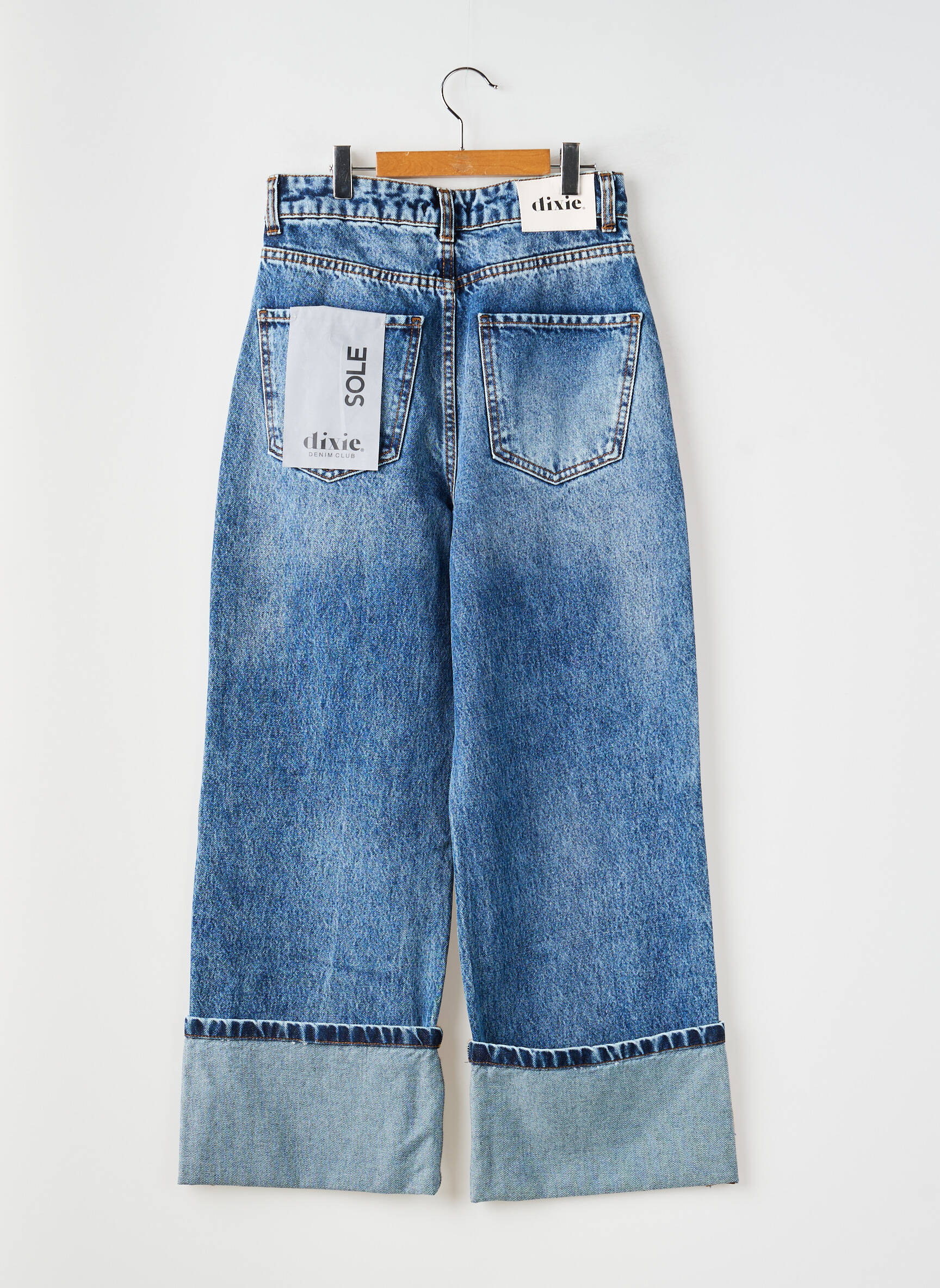Jeans coupe droite poches bleu DIXIE femme