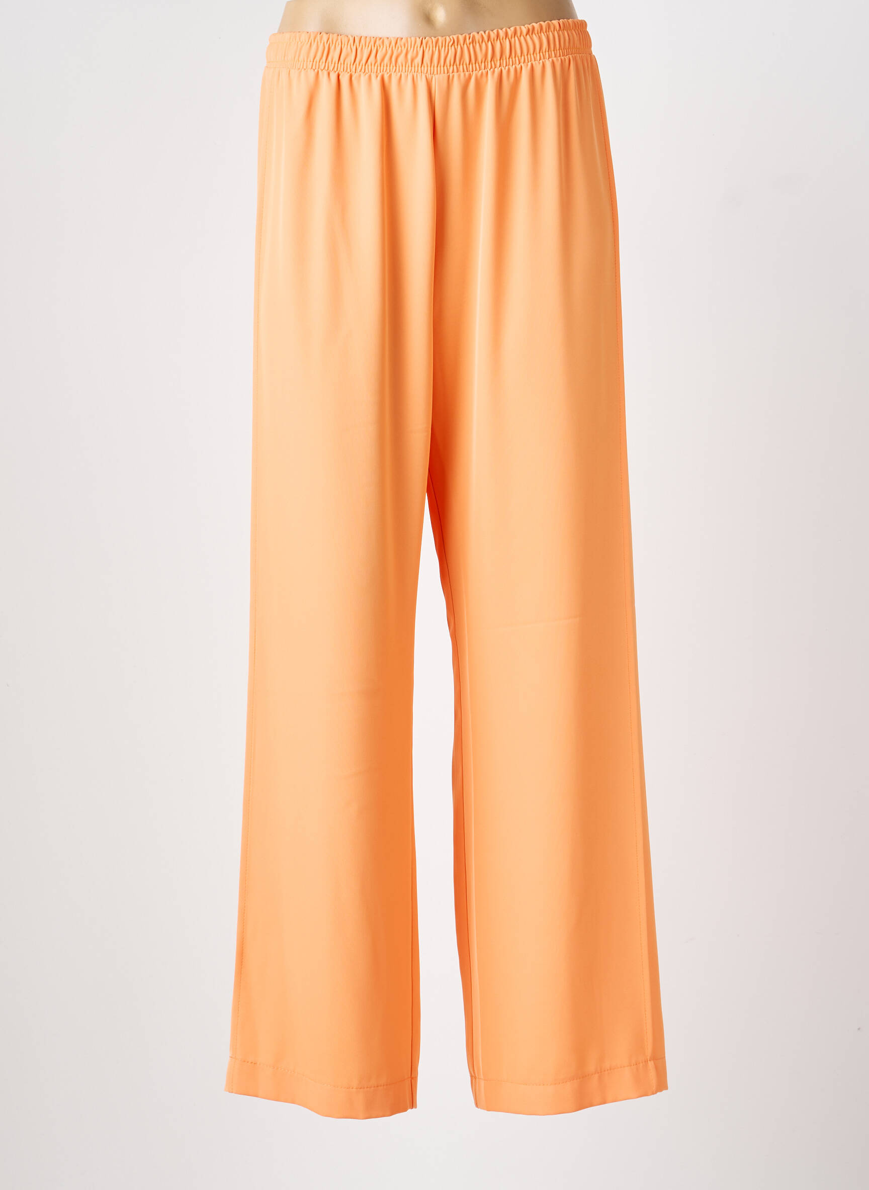 Pantalon droit taille élastique orange IMPERIAL femme