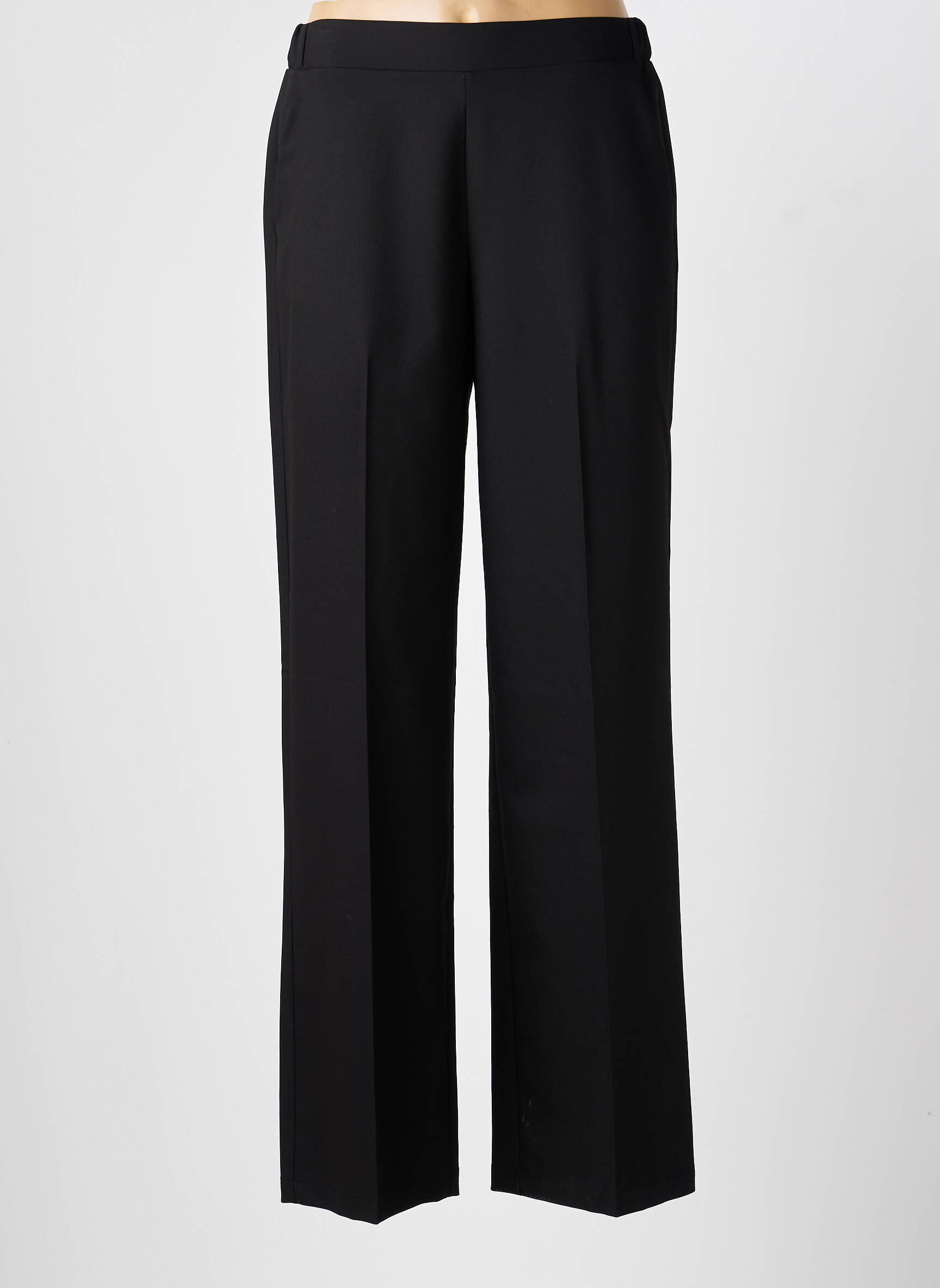 Pantalon droit taille élastique noir IMPERIAL femme