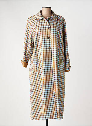 Trench fermeture boutonnée sur le devant sans capuche beige DIXIE femme