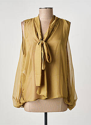Top coupe fluide sans manche vert IMPERIAL femme