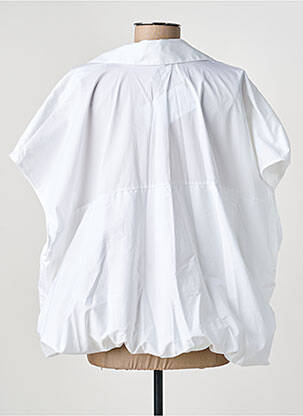 Top col v sans manche blanc IMPERIAL femme