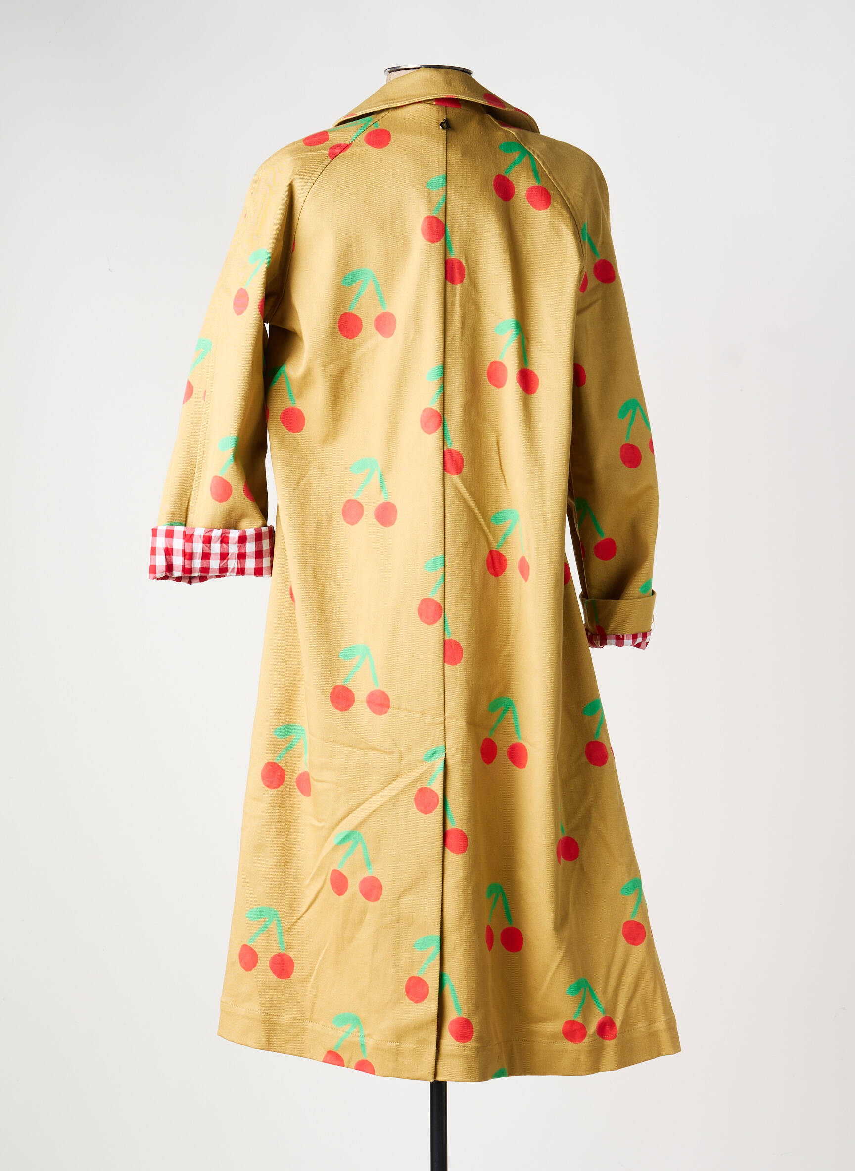 Trench fermeture boutonnée sur le devant sans capuche beige DIXIE femme