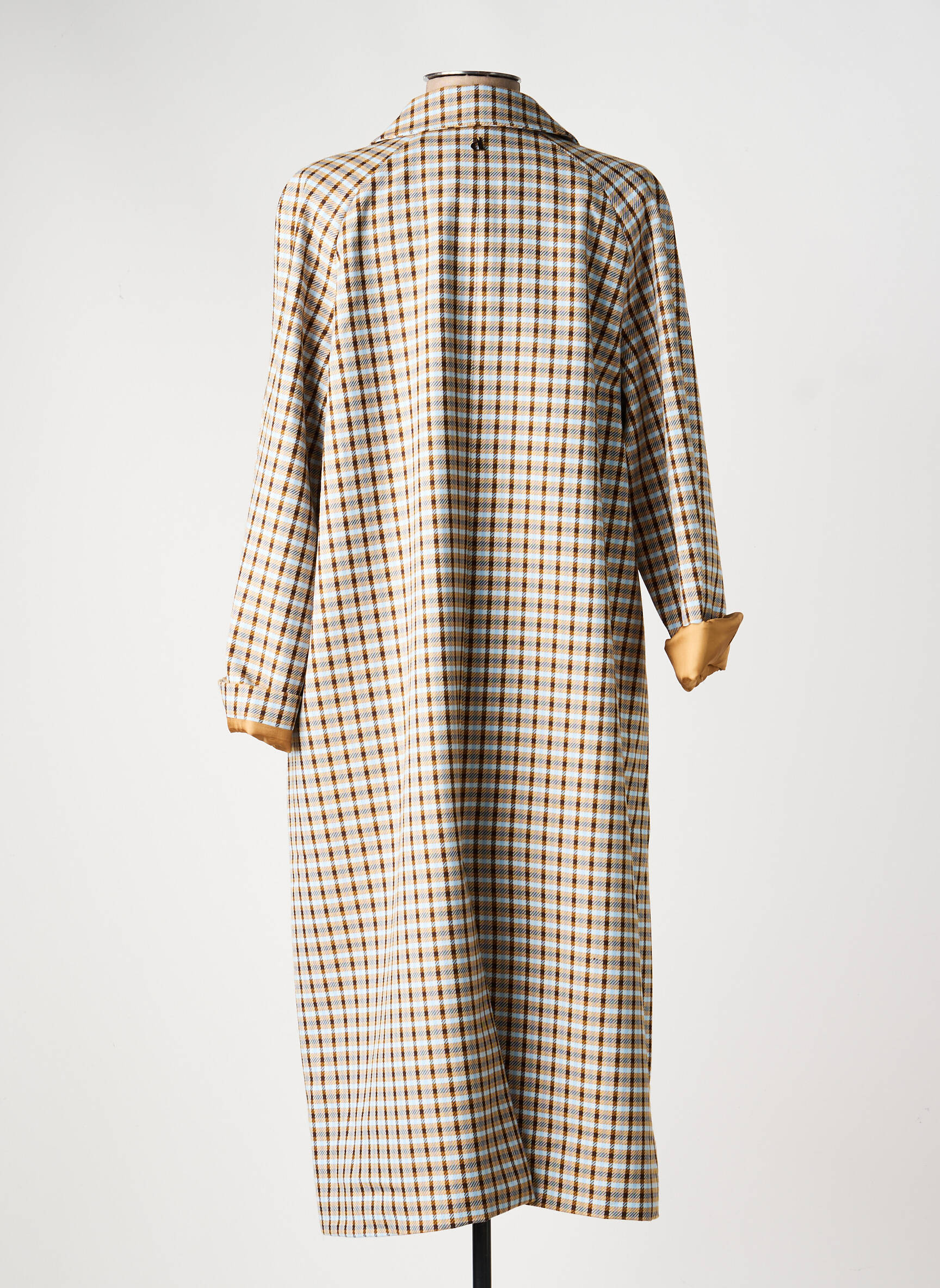 Trench fermeture boutonnée sur le devant sans capuche beige DIXIE femme