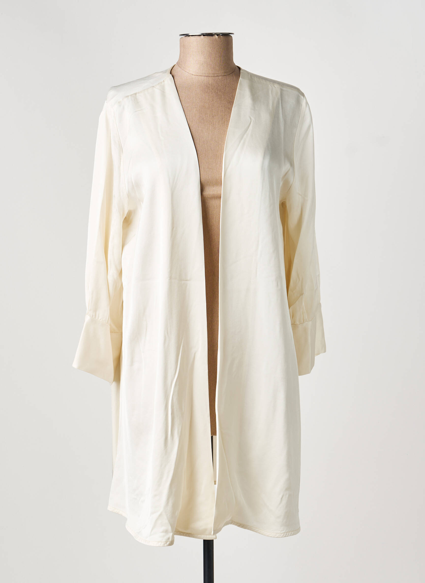Veste kimono col v blanc DIXIE femme