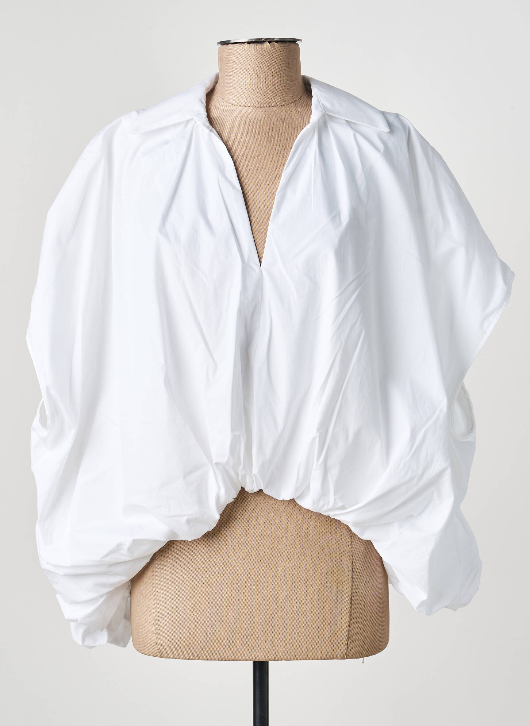 Top col v sans manche blanc IMPERIAL femme