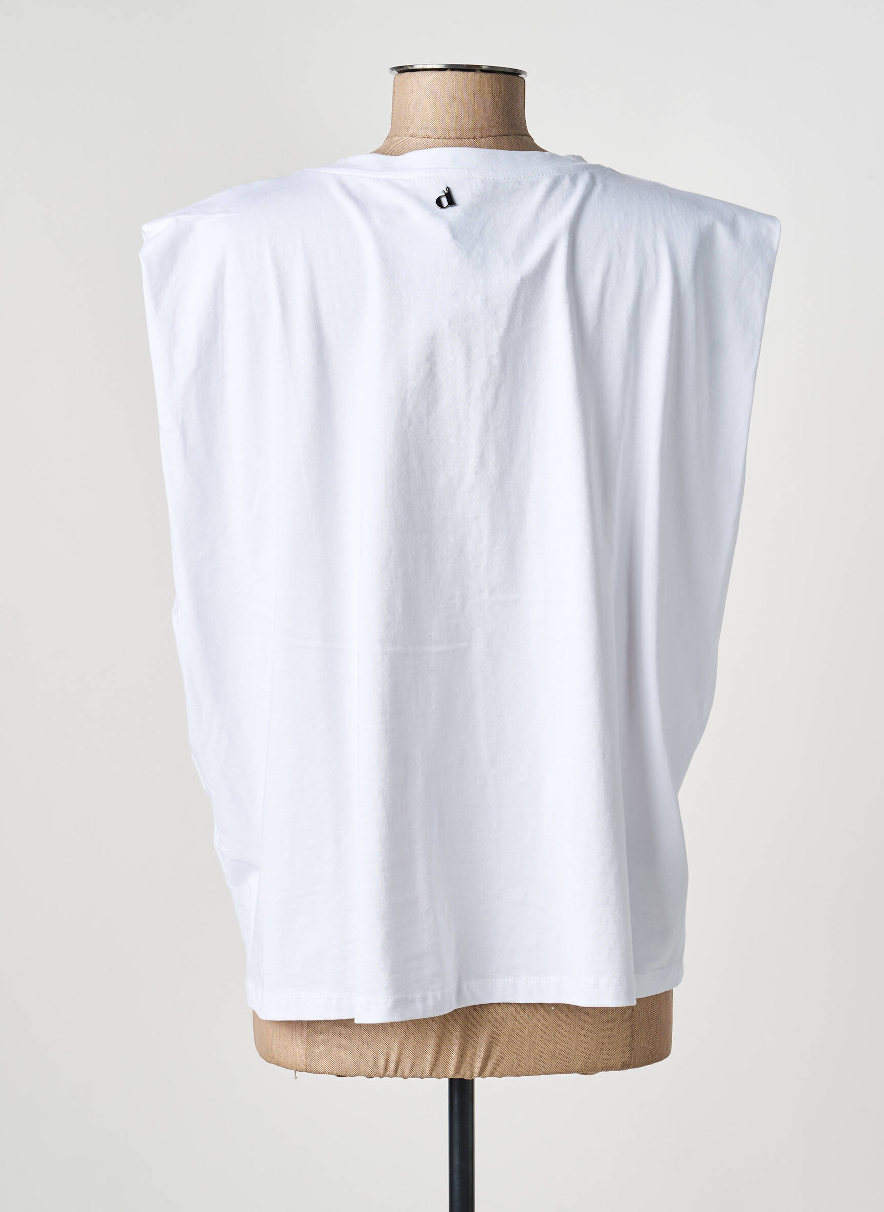Top sans manche sans manche blanc DIXIE femme