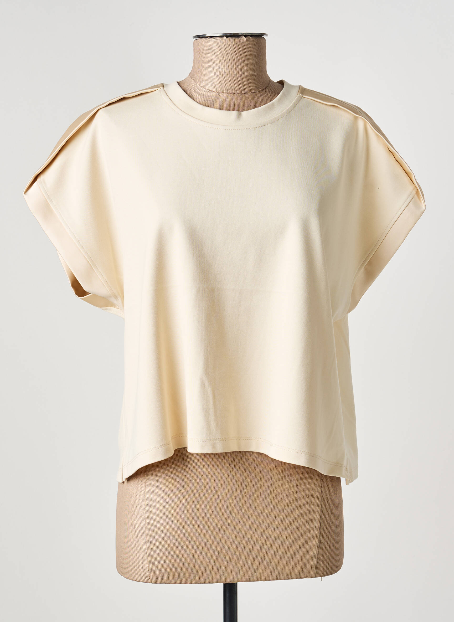 Top manches courtes manches courtes beige IMPERIAL femme