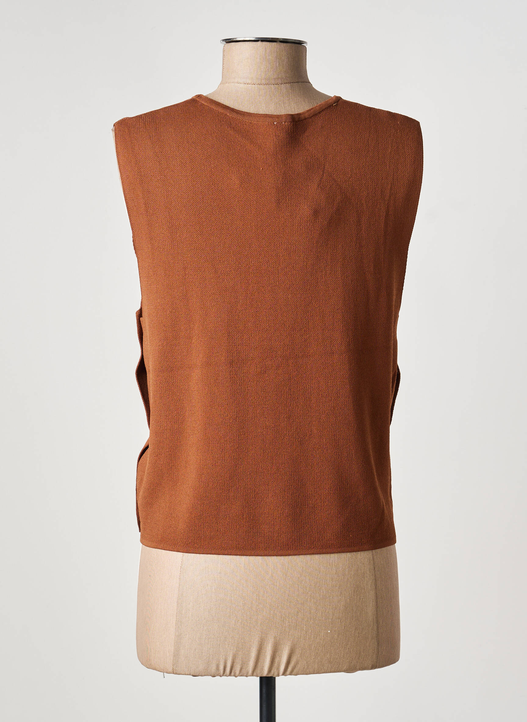 Top sans manche sans manche marron IMPERIAL femme