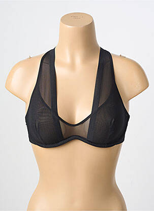 Soutien-gorge légère et transparente haut soutien-gorge emboitant noir ANDRES SARDA femme