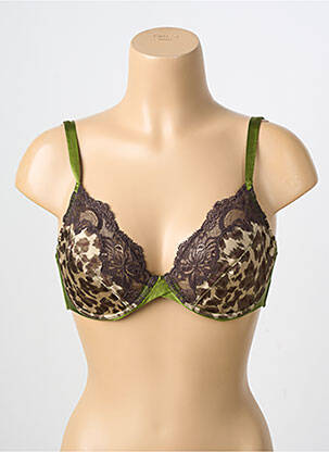 Soutien-gorge effet matière satinée haut soutien-gorge emboitant vert ANDRES SARDA femme