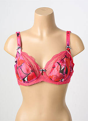Soutien-gorge effet matière satinée haut soutien-gorge emboitant rose FREYA femme