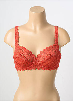Soutien-gorge légère et transparente haut soutien-gorge emboitant orange WACOAL femme