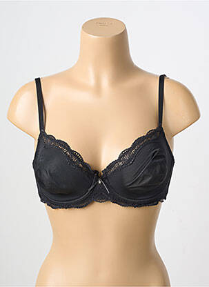 Soutien-gorge effet matière satinée haut soutien-gorge emboitant noir VERDISSIMA femme