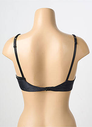 Soutien-gorge effet matière satinée haut soutien-gorge emboitant noir VALERY femme